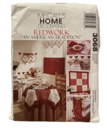 McCall&#39;s Sewing Pattern Home Decorating Kitchen Accessories 3068 Redwork... - £4.62 GBP