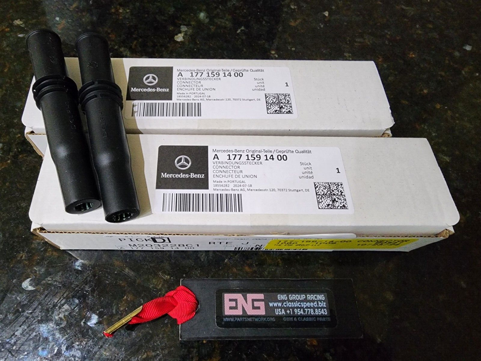 2X A1771591400 NEW/OEM AMG BOOT CONNECT F/ COIL A1779069500 A1779060206 ... - $49.30
