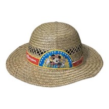 Walt Disney World Garden Grill Paper Band Epcot Mickey Straw Hat Child O... - £7.69 GBP