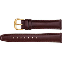 Men&#39;s 20mm Regular Brown Leather Saddle Padded Watch Strap Band - £28.38 GBP
