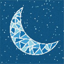 Pepita Needlepoint Canvas: Once in A Blue Moon, 10&quot; x 10&quot; - £62.34 GBP+