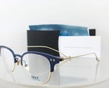 Brand New Authentic Salt Eyeglasses Chrissie Ab/Wg Blue Gold 48Mm Titani... - $168.29