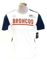 Nike NFL On Field White Denver Broncos Short Sleeve Tee T Shirt Men&#39;s NWT - £39.33 GBP
