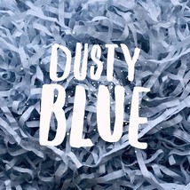 Dusty Blue Powder Shredded Tissue Paper Shred Hamper Gift Box Basket Filler Fill - £37.30 GBP