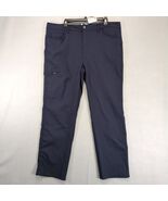 Original Weatherproof Vintage Navy Nylon Cargo Chino Pants Men&#39;s 40x30 S... - $34.90 CAD