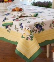 VILLEROY &amp; BOCH TABLECLOTH FRENCH GARDEN  60&quot;x126”OBLONG-RECT BEAUTIFUL ... - £64.82 GBP