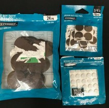 Assorted Everbilt Felt Pads, Heavy and Medium Duty, Self Adhesive - £8.56 GBP