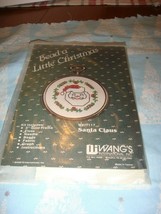 Wang&#39;s International Cross Stitch Bead A Little Christmas Santa Claus Fa... - $11.49