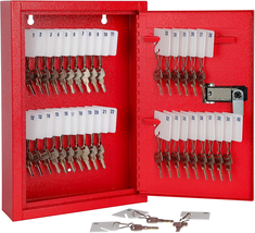 Key Storage Lock Box with Code,Locking Key Cabinet,40 Key Management Wall Mount - £31.48 GBP