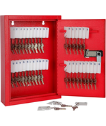 Key Storage Lock Box with Code,Locking Key Cabinet,40 Key Management Wal... - $763.17 MXN