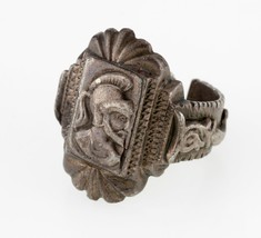 Vintage Mexican Biker Ring with Trojan Head Circa 1940&#39;s Size 12 - $742.52