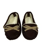 Rising Star Baby Shoes Moccasins 6-9 Month Brown Bow - £2.78 GBP