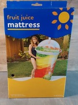Fruit Juice Inflatable Blow Up Pool Float Raft Air Mattress 73&quot; X 39&quot; New - £14.78 GBP