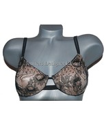 NWT MALIZIA by LA PERLA lace bra underwire black flesh sheer Italy desig... - £67.62 GBP