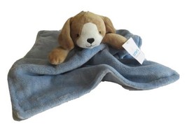 NWT Carters Plush Stuffed Animal Puppy Dog Pup Soft Security Blue Blanke... - £16.65 GBP