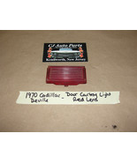 OEM 1970 Cadillac Deville DOOR PANEL INTERIOR COURTESY LIGHT RED LENS - $115.31 CAD