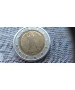 2 euro 2014 F Germany, quite rare coin with mint errors. - $3,402.22 MXN