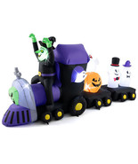 8.2 Feet Long Halloween Inflatable Train with Witch and 4 Ghosts - Color... - $2,589.52 MXN