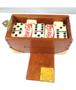 Vintage 1940&#39;s Coca~Cola White Faux Bone Black Dots with Spinner Pin Dom... - $70.84 CAD