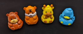 Weebles Set of 4 Playskool Weeble Cow Duck Bear Tiger  Replacement Parts - $15.47