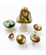 Vintage Lot Of 6 Bone China Figurine Miniature Japan Mushrooms - £47.20 GBP