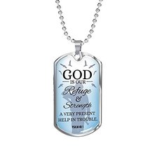 Express Your Love Gifts God is Always Ready to Help Christian Faith Necklace Eng - £47.58 GBP