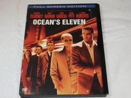 Oceans Eleven DVD 2002 Fulscreen Edition Comedy Rated-PG13 George Clooney Brad P - £10.11 GBP