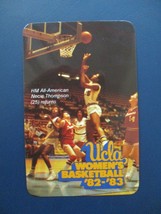 1982-83 Ucla Women&#39;s Basketball Pocket Schedule - £3.15 GBP