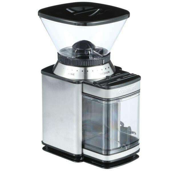 8 oz. Stainless Steel Burr Coffee Grinder with Adjustable Settings - £43.72 GBP
