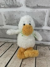 Ganz Soft Spot Ducks mini white plush duckling beanbag Easter toy green ... - $6.92