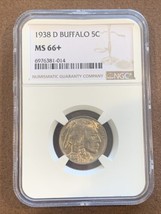 1938 D- Buffalo Nickel- NGC- MS66+ - £139.86 GBP