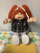Vintage Cabbage Patch Kid Red Hair Green Eyes Girl Head Mold #5 P Factory 1985  - £140.32 GBP