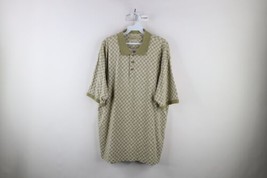 Vintage 90s Streetwear Mens XL Faded Abstract Baggy Fit Collared Polo Shirt - $44.50