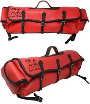 Horse Horse Western Riding Leather Embroidered Saddle Cantle Bag Red 102... - $904.53 MXN