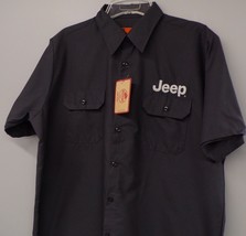 JEEP Embroidered Mens Red Kap® SY60 Short Sleeve Solid Ripstop Shirt S-3XL New - £28.73 GBP+