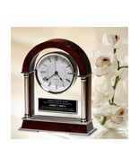 Large Arch Wood Metal Post Glass Casing Mantel Clock Boyfriend Girlfrien... - €147,69 EUR