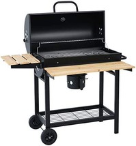 SUNCHIEF 613 Square Inches Heavy Duty Trolley Charcoal BBQ Grill Outdoor with - £153.43 GBP