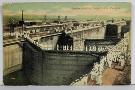 Panama, Sailors Visiting Gatun Locks Postcard O11 - £5.43 GBP