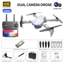QJ E99 K3 Pro 4K Drone - Dual Camera, Foldable RC Quadcopter (Grey-Dual ... - $46.00