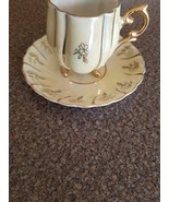 VINTAGE ~ Cup &amp; Saucer Set ~ Porcelain ~ Floral Design ~ Gold Trim ~ Japan - $49.11 CAD