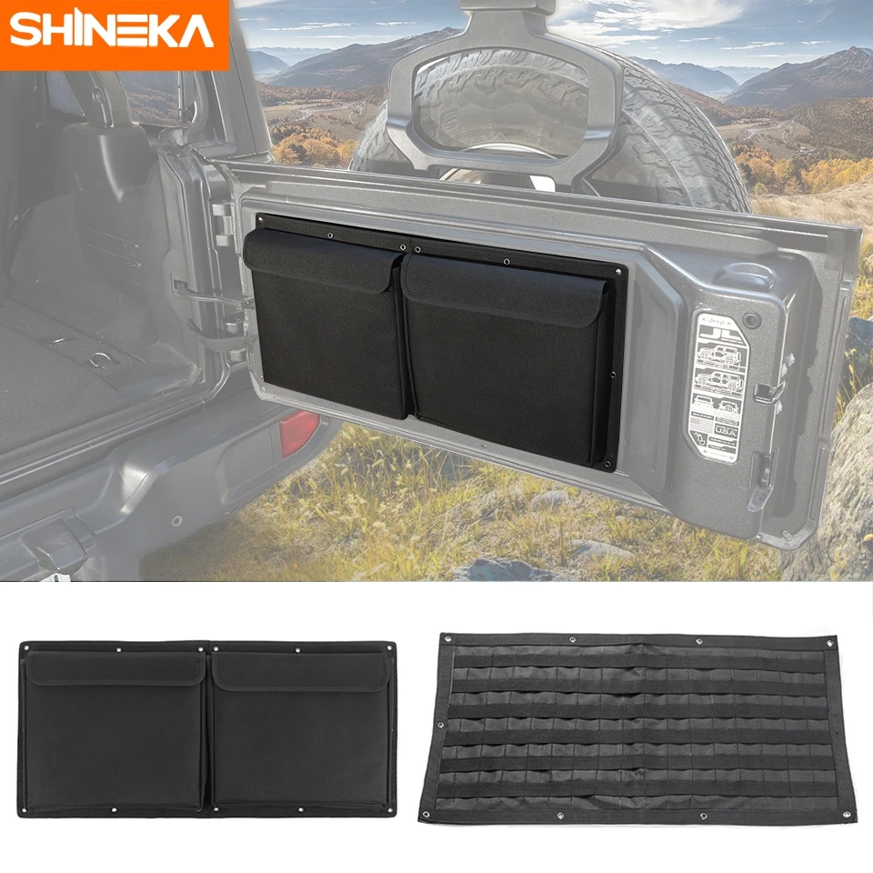 SHINEKA Stowing Tidying for Jeep Wrangler JK JL 2007-2023 Tail Door Storage Bags - £29.91 GBP+