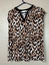 Soma Lounge Wear Womens Tunic Tank Top Animal print Sleeveless Size Small - $18.10