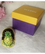 RUCINNI COLLECTIBLE PINEAPPLE Trinket Box Business Card Holder NEW IN BOX - $29.95 CAD