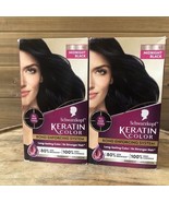(2) Schwarzkopf Keratin Anti-Age Hair Color Permanent 1.1 MIDNIGHT BLACK - $21.00