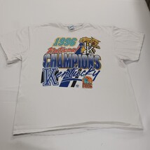 Vtg University Of Kentucky 1996 NCAA National Champions Graphic T-Shirt Men's XL image 11