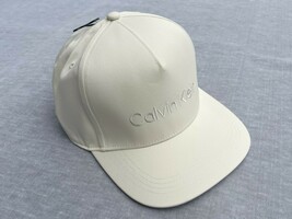 Calvin Klein CK Off-White Embroidered Monogram Classic Logo Baseball Hat... - $32.00
