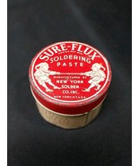 1940s 50s New York Solder Co Sure Flux Soldering Paste Tin Can W/ Gnomes... - $546.03 MXN