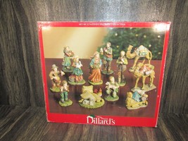 VTG Dillard&#39;s Holiday Trimmings 12 Nativity Figurine Collection Expansion Set - £47.58 GBP