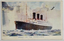 Steamship Anchor Lines TSS Transylvania 1920s Postcard T13 - £7.04 GBP