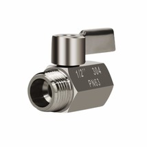 Showerhead Shut Off Valve With Stainless Handle, 304 Stainless Steel Min... - $31.99